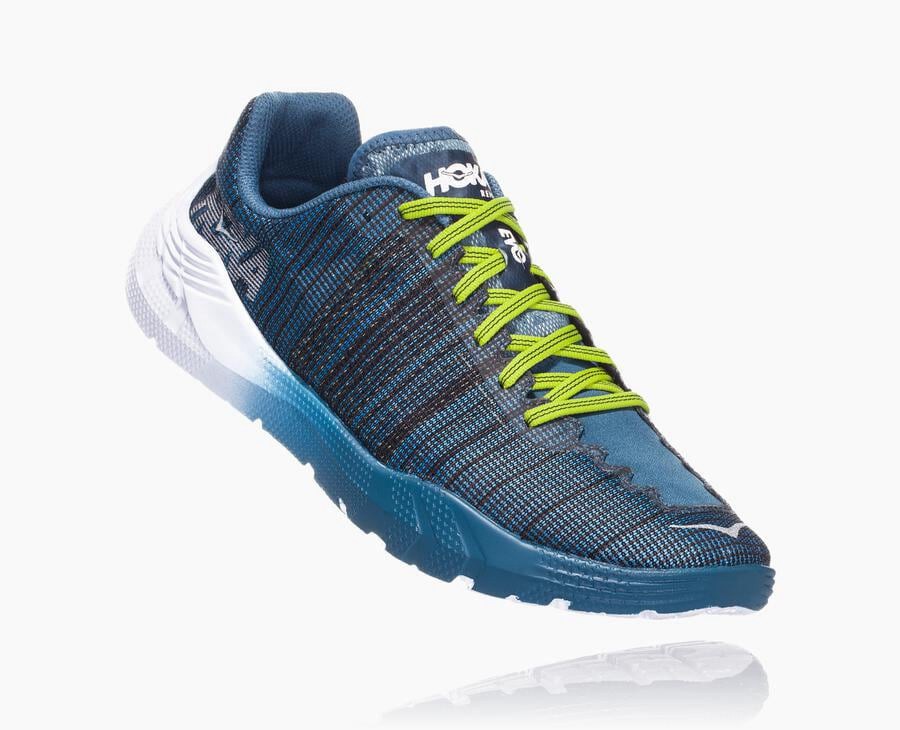 Hoka One One Evo Rehi Löparskor Herr - Marinblå/Vita - LZYED-4079